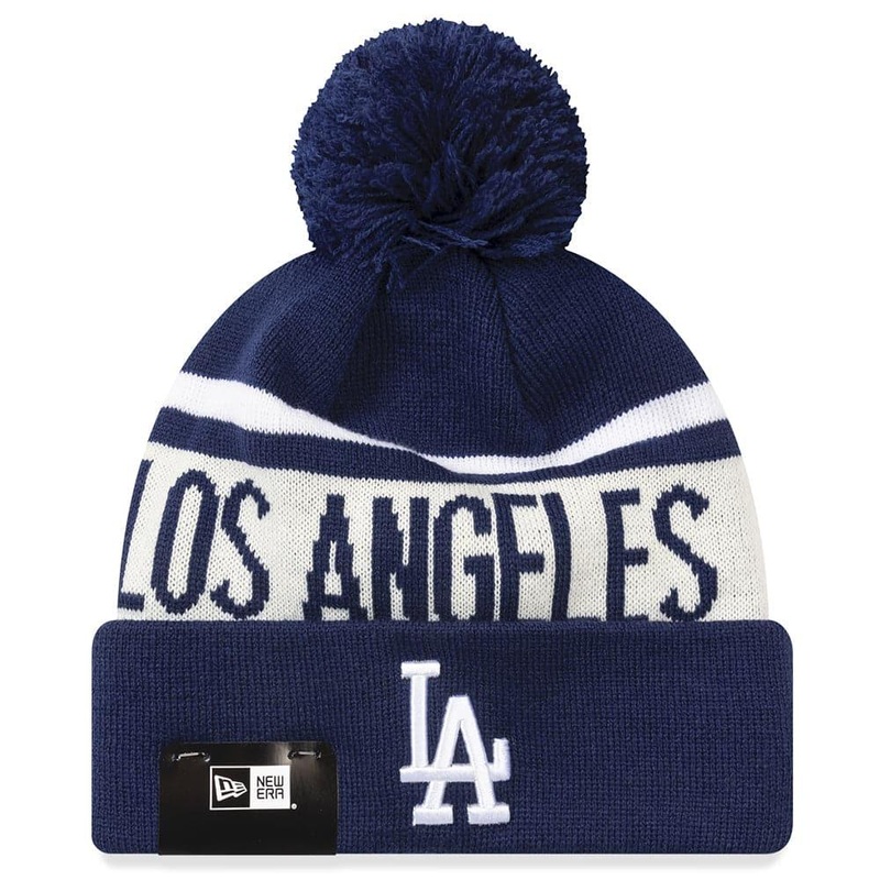 Los Angeles Dodgers New Era MLB Team Stone Stripe Knit Beanie – Blue