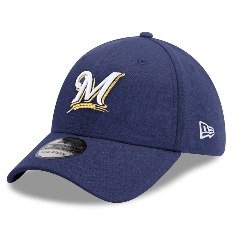 Milwaukee Brewers New Era MLB Team Classic 39THIRTY Curve Hat – Navy