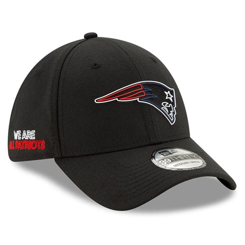 New England Patriots New Era NFL 2020 Draft 39THIRTY Flex Fit Curve Hat – Black