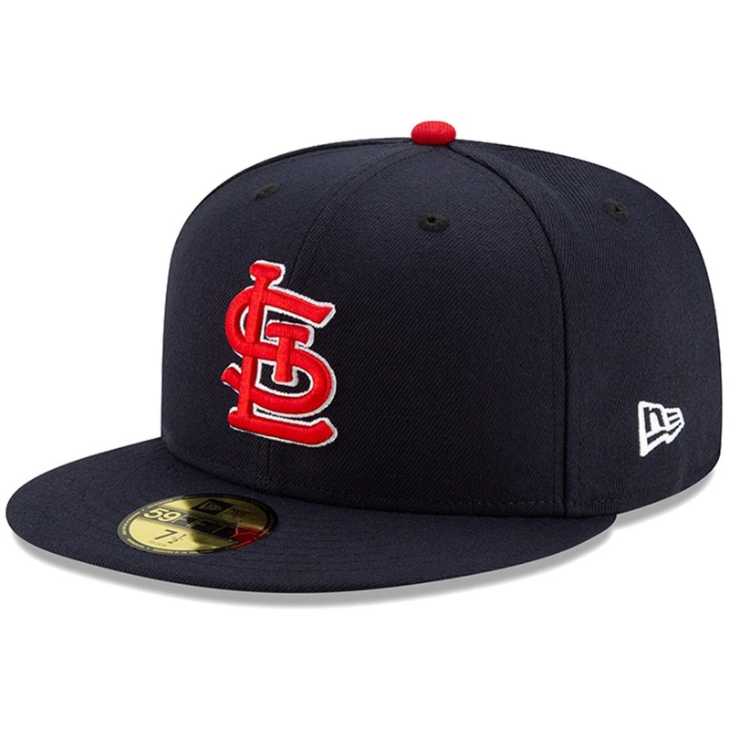 St Louis Cardinals New Era MLB AC On-Field Alt 59FIFTY Fitted Hat – Navy