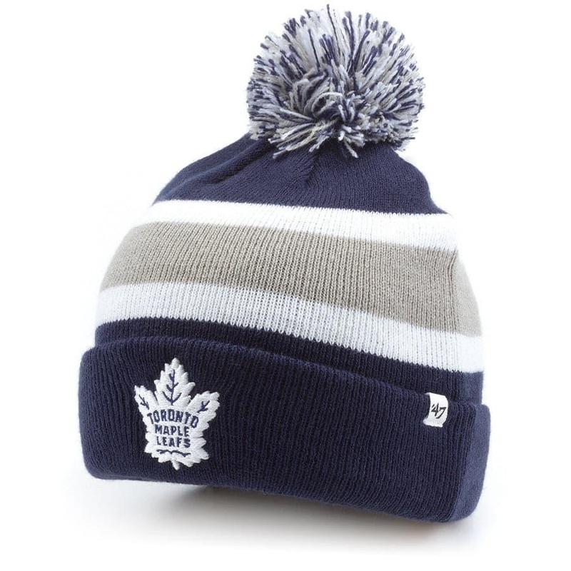 Toronto Maple Leafs ’47 NHL Breakaway Pom Knit Beanie – Navy