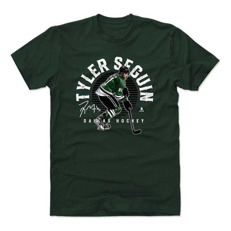 Tyler Seguin Dallas Stars 500 Level NHL Emblem T-Shirt – Green