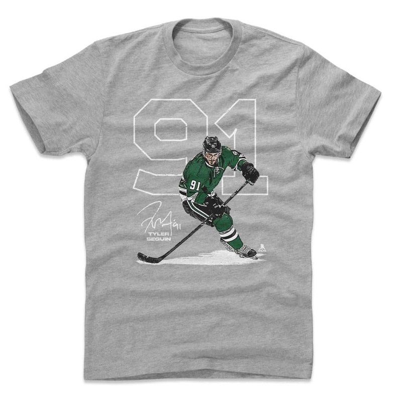 Tyler Seguin Dallas Stars 500 Level NHL Number T-Shirt – Gray
