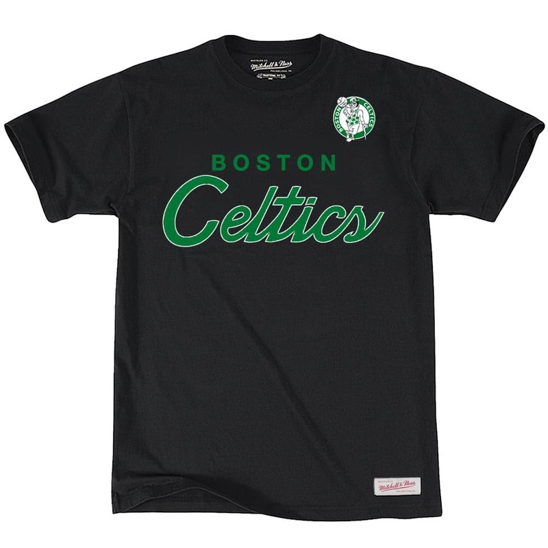 Boston Celtics Mitchell & Ness NBA Special Script T-Shirt – Black