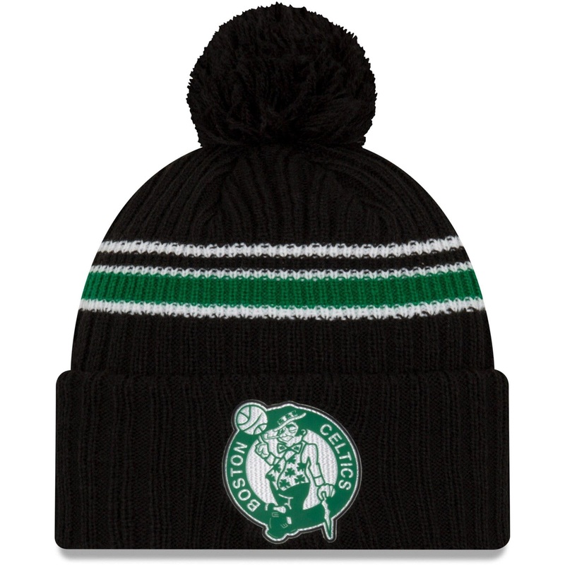 Boston Celtics New Era NBA 2020 Back Half Knit Beanie – Black