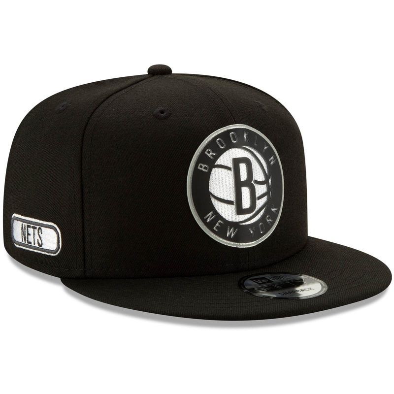 Brooklyn Nets New Era NBA 2020 Back Half 9FIFTY Snapback Hat – Black