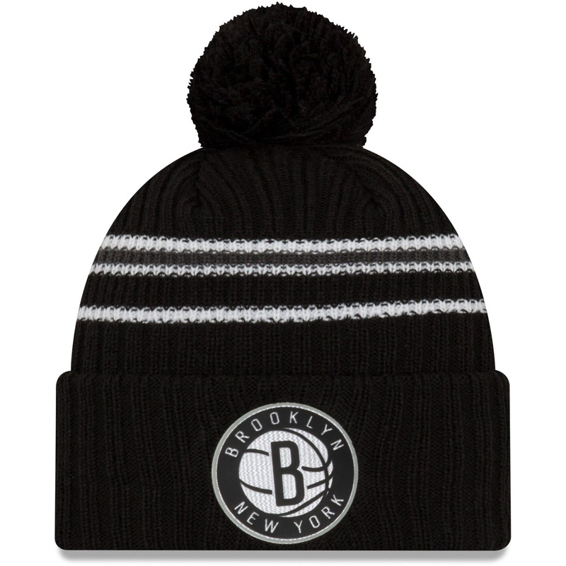 Brooklyn Nets New Era NBA 2020 Back Half Knit Beanie – Black
