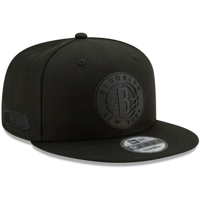 Brooklyn Nets New Era NBA 2020 Black On Black Back Half 9FIFTY Snapback Hat