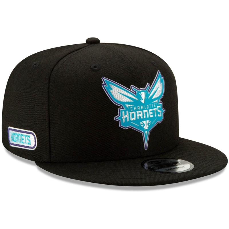 Charlotte Hornets New Era NBA 2020 Back Half 9FIFTY Snapback Hat – Black