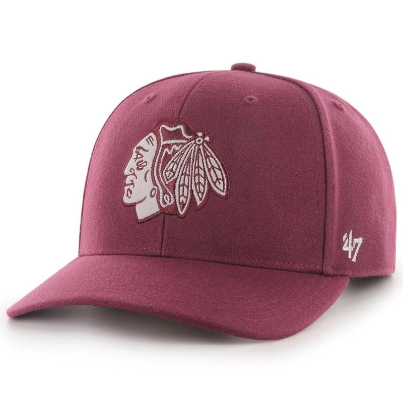 Chicago Blackhawks ’47 NHL Shush Suede Audible DP Pre-Curved Snapback Hat – Maroon