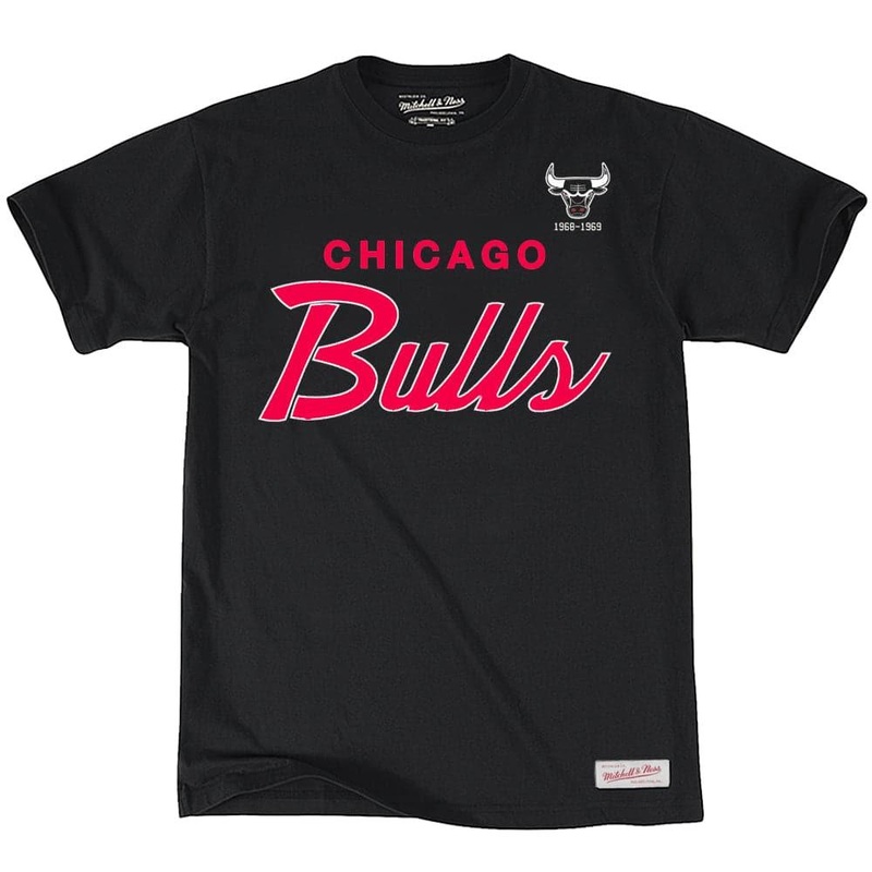 Chicago Bulls Mitchell & Ness NBA Special Script T-Shirt – Black