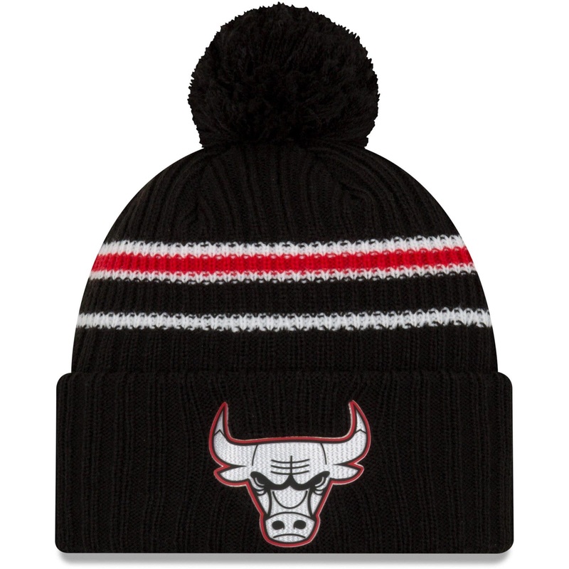 Chicago Bulls New Era NBA 2020 Back Half Knit Beanie – Black