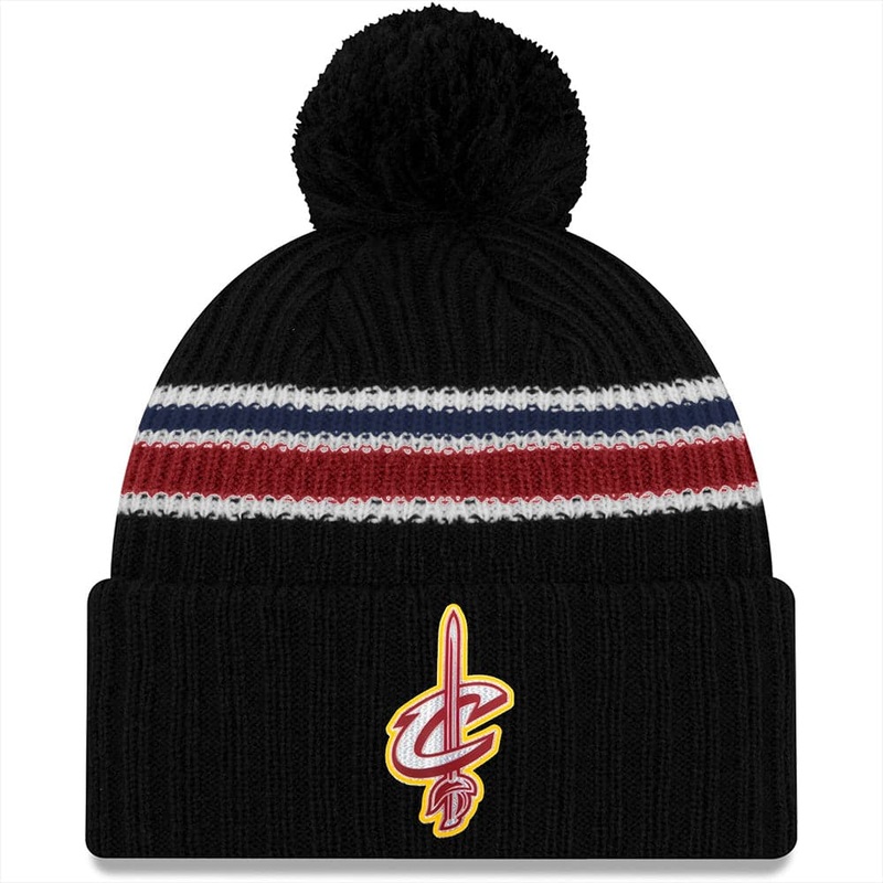Cleveland Cavaliers New Era NBA 2020 Back Half Knit Beanie – Black