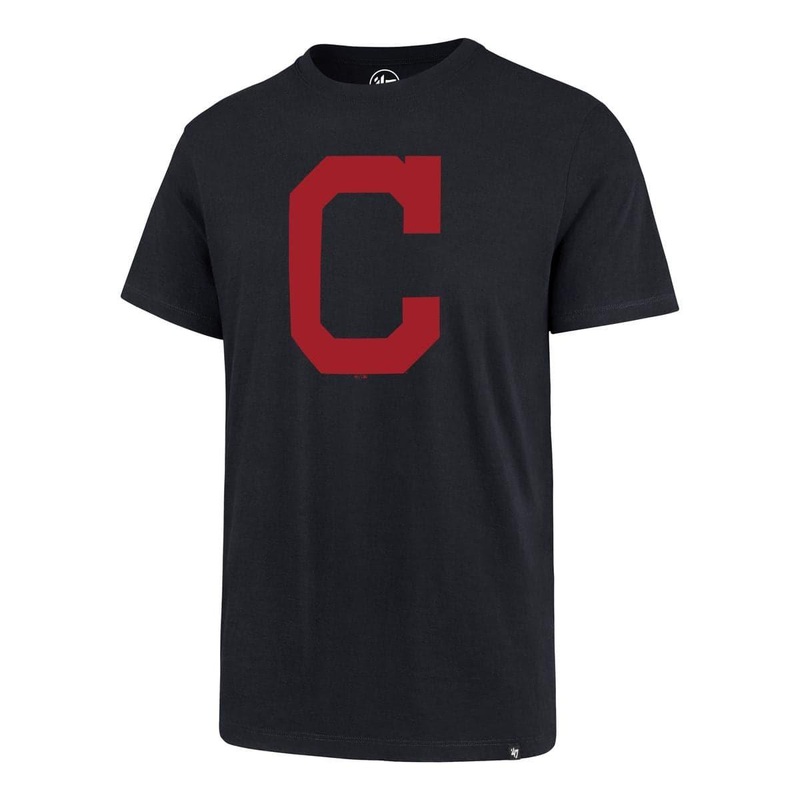 Cleveland Indians ’47 MLB Team Imprint Splitter T-Shirt – Navy