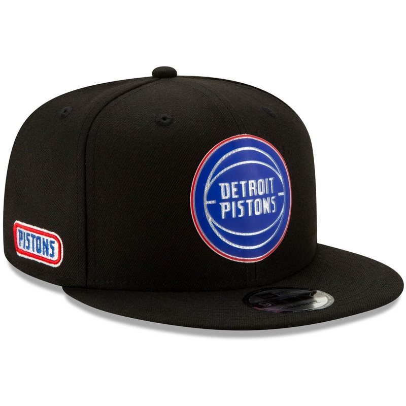 Detroit Pistons New Era NBA 2020 Back Half 9FIFTY Snapback Hat – Black