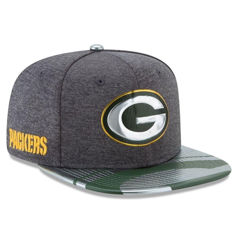 Green Bay Packers New Era NFL Kickoff OF 9FIFTY Snapback Hat – Steel Heather
