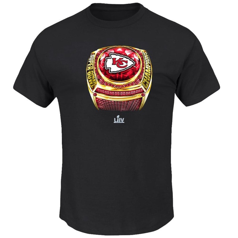 Kansas City Chiefs Majestic NFL 2020 Super Bowl Champions T-Shirt – Black