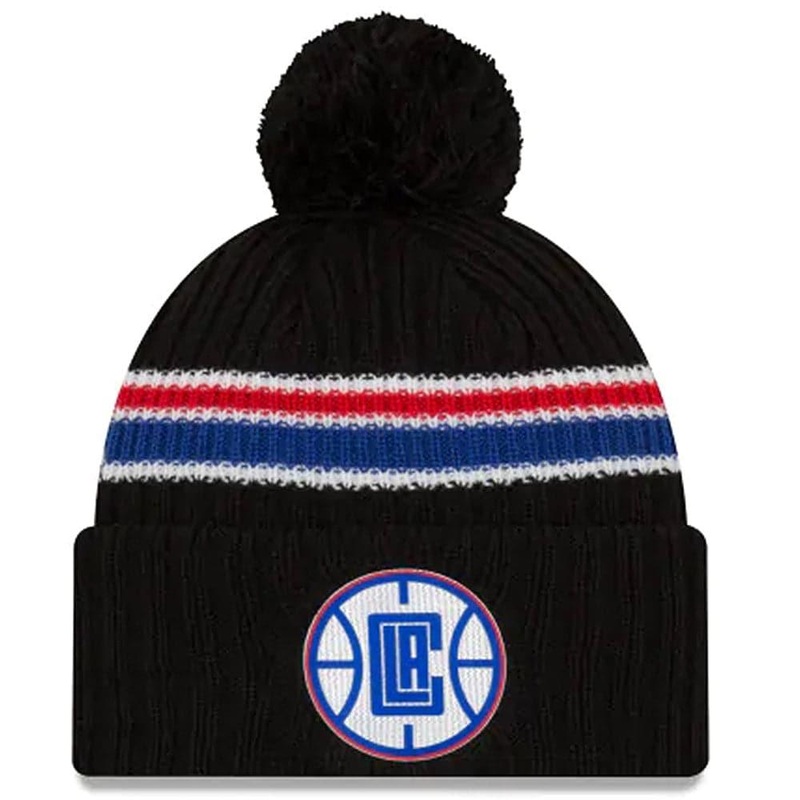 Los Angeles Clippers New Era NBA 2020 Back Half Knit Beanie – Black