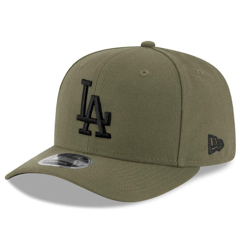 Los Angeles Dodgers New Era MLB Pod Pre-Curved 9FIFTY Snapback Hat – Olive
