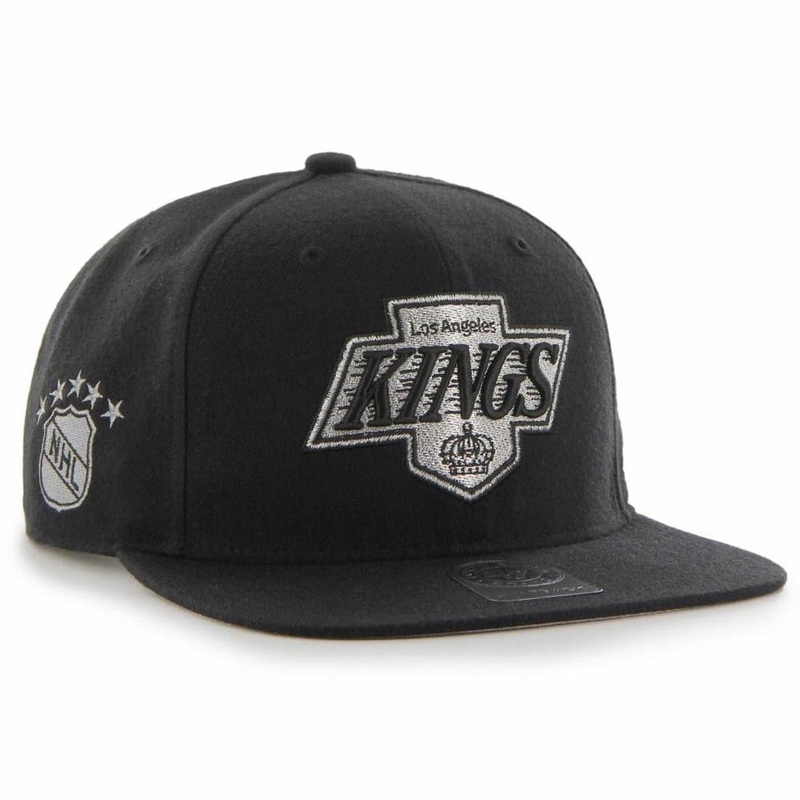 Los Angeles Kings ’47 NHL Vintage Sure Shot Captain Snapback Hat – Black