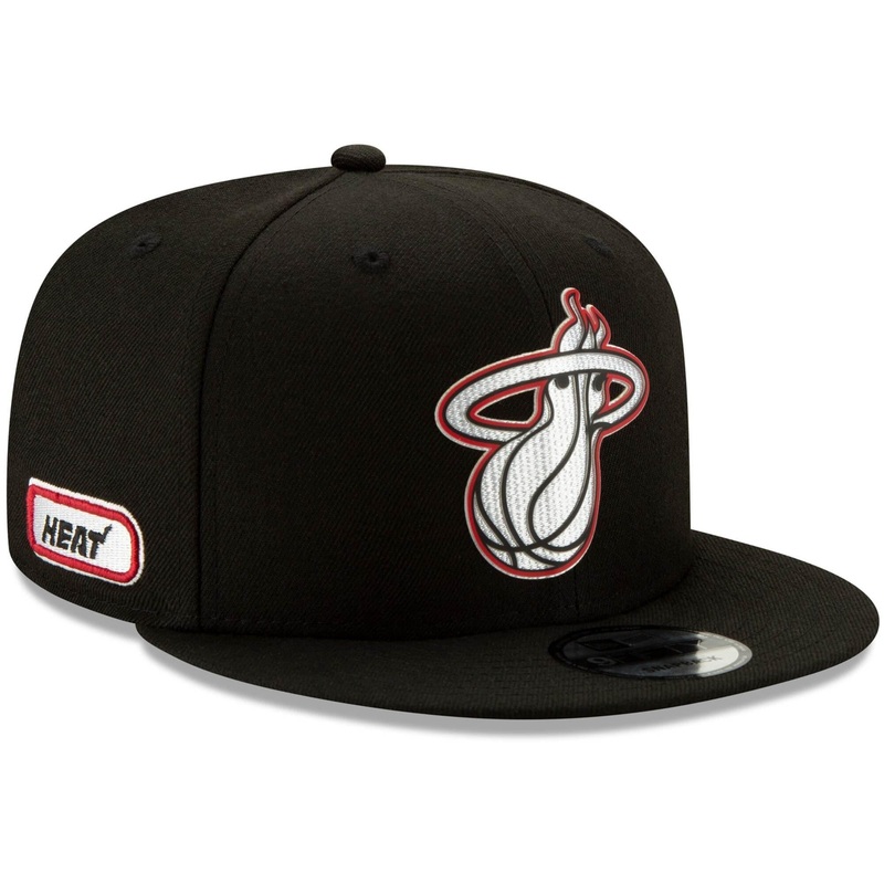 Miami Heat New Era NBA 2020 Back Half 9FIFTY Snapback Hat – Black