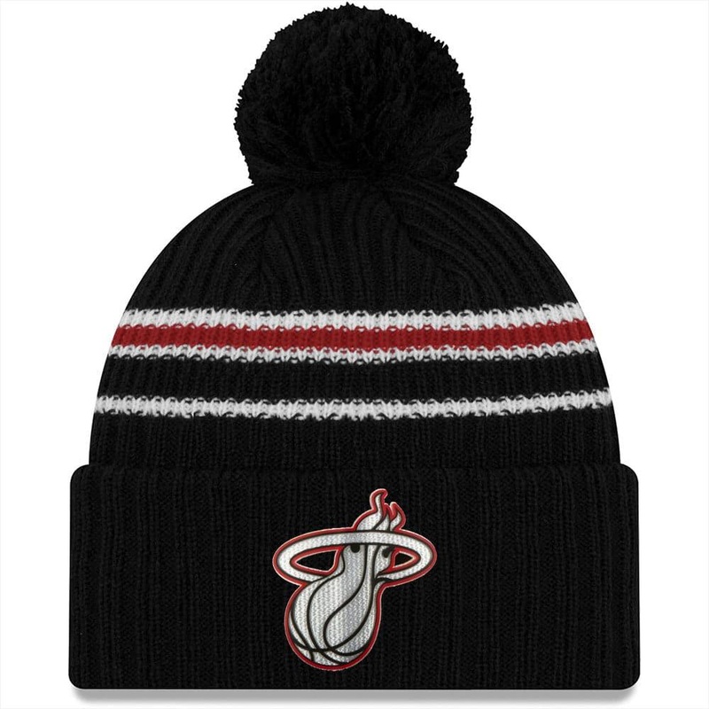 Miami Heat New Era NBA 2020 Back Half Knit Beanie – Black