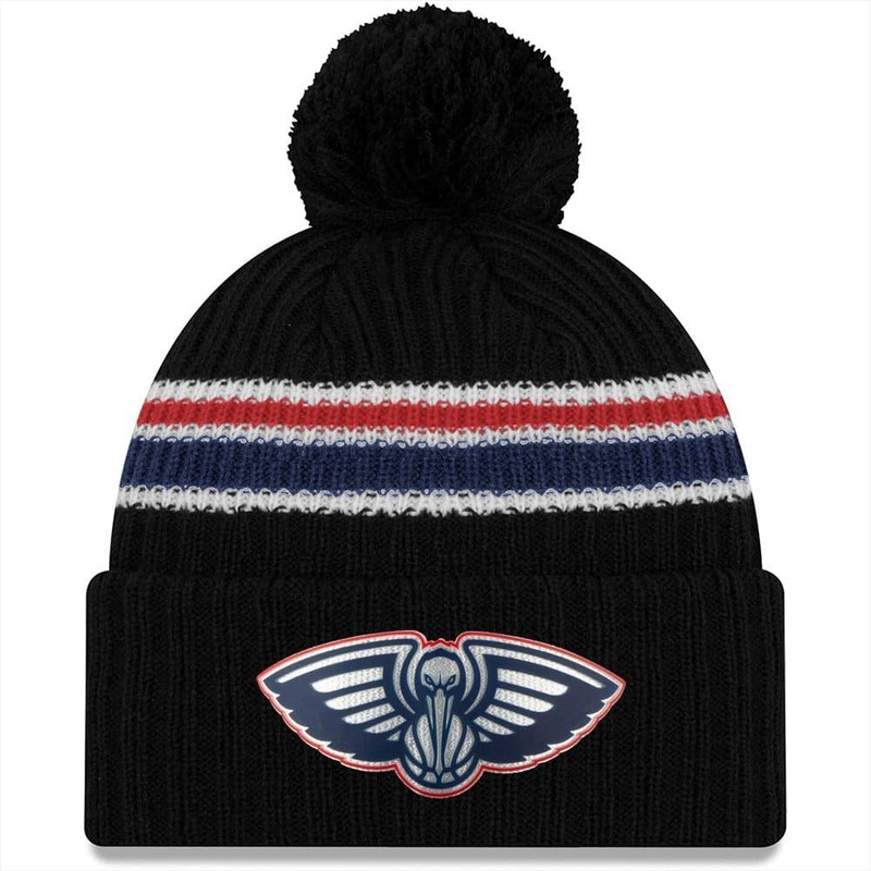 New Orleans Pelicans New Era NBA 2020 Back Half Knit Beanie – Black