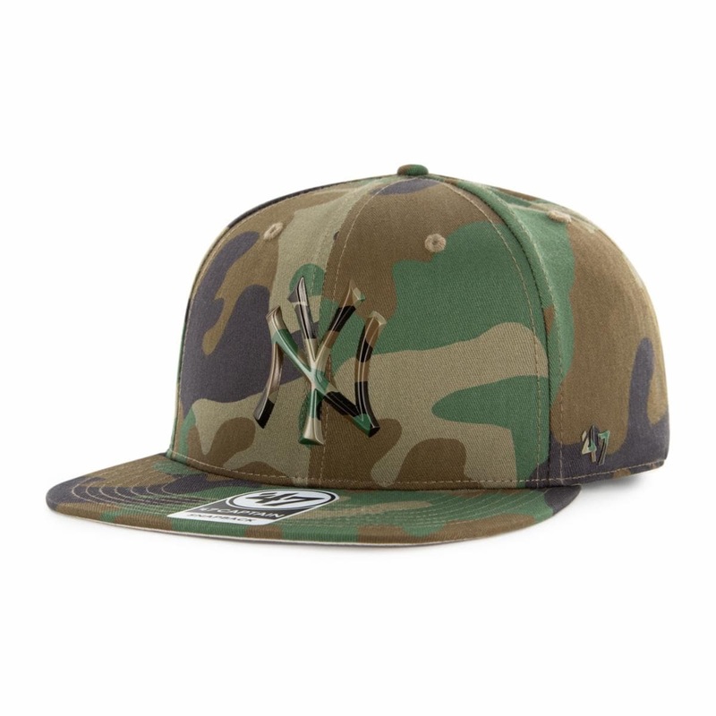 New York Yankees 47 MLB Caster Camo Captain Snapback Hat