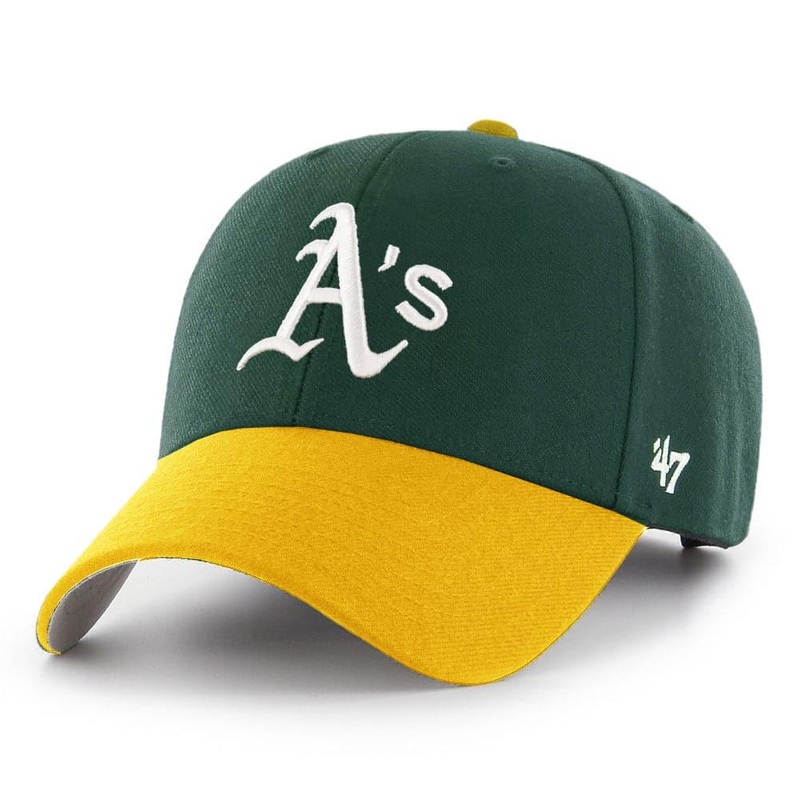 Oakland Athletics ’47 MLB Home 2 Tone MVP Adjustable Curve Hat – Green
