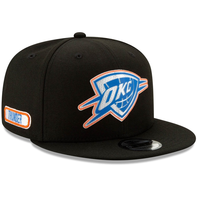 Oklahoma City Thunder New Era NBA 2020 Back Half 9FIFTY Snapback Hat – Black