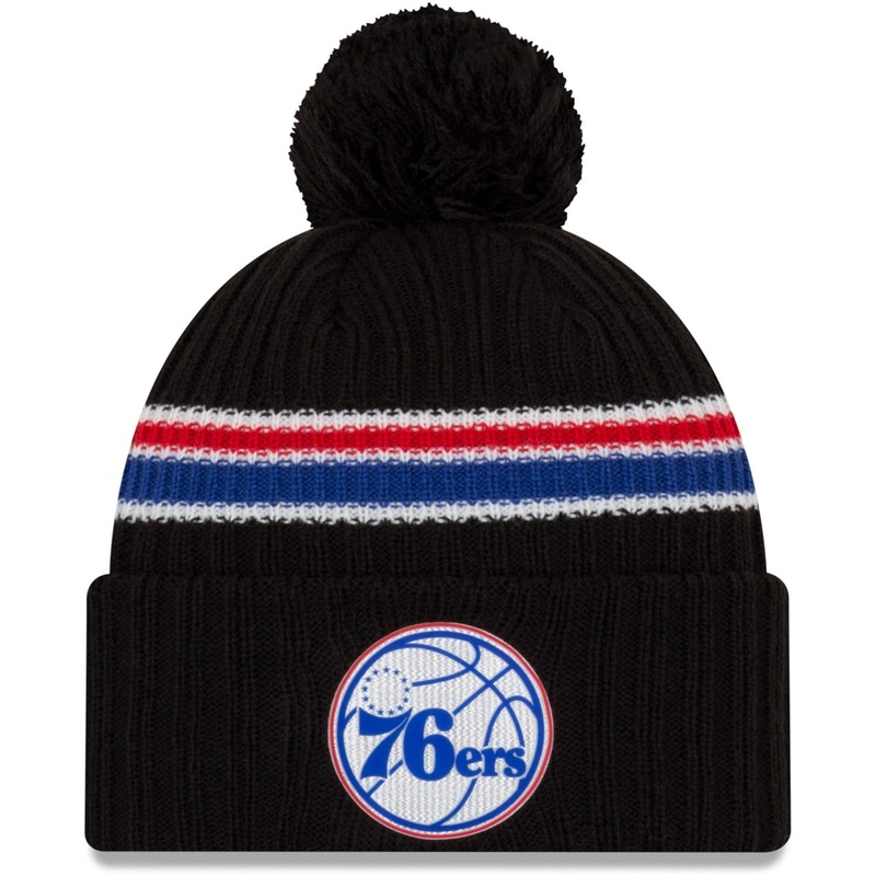 Philadelphia 76ers New Era NBA 2020 Back Half Knit Beanie – Black