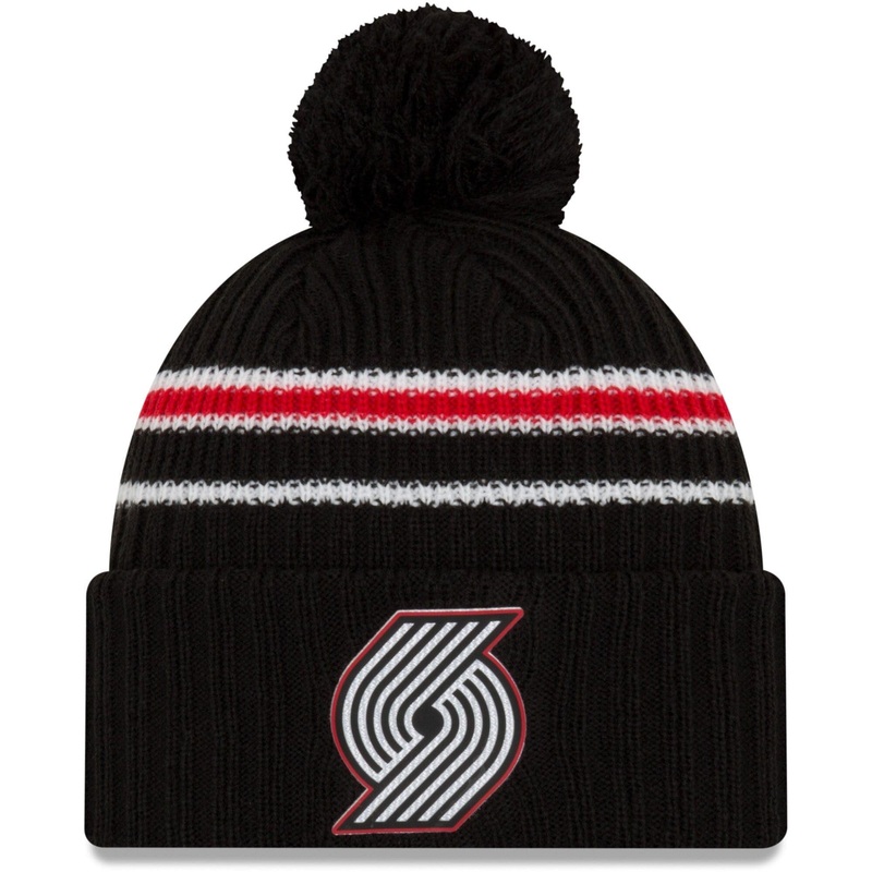 Portland Trail Blazers New Era NBA 2020 Back Half Knit Beanie – Black