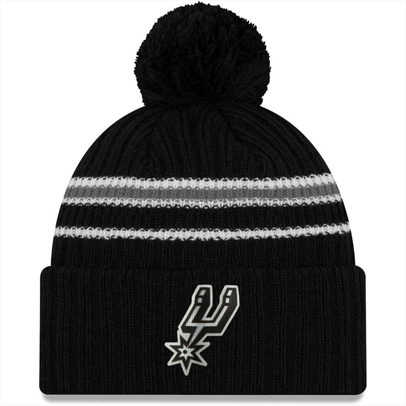 San Antonio Spurs New Era NBA 2020 Back Half Knit Beanie – Black