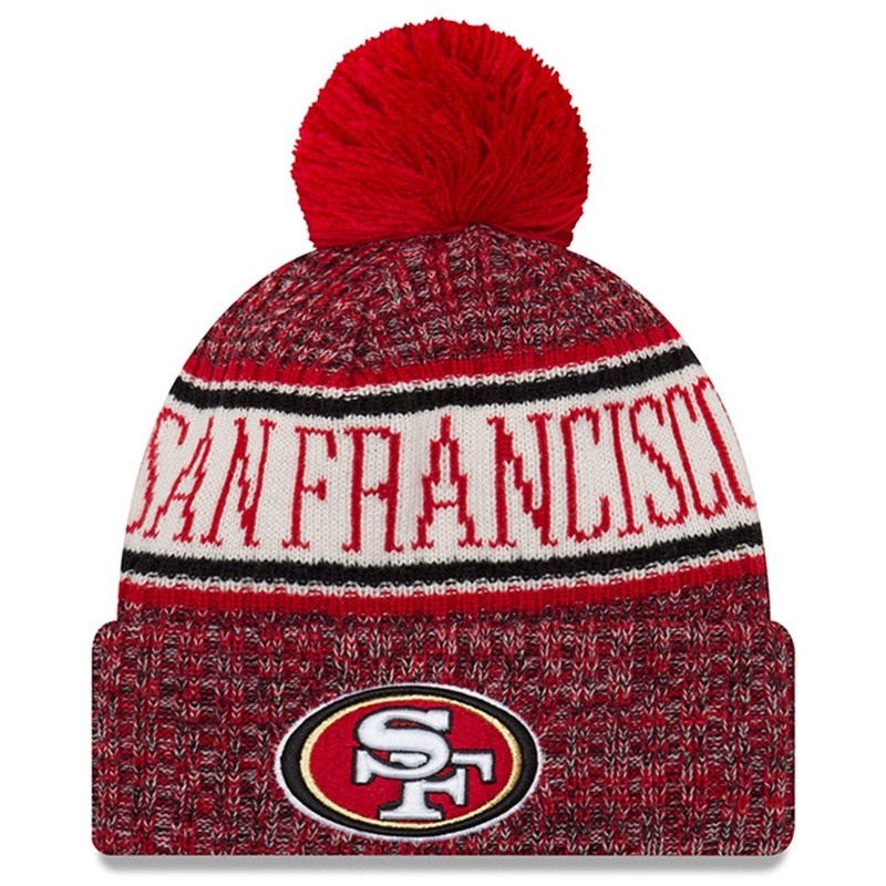 San Francisco 49ers New Era NFL 2018 NFL Sideline Knit Beanie – Red