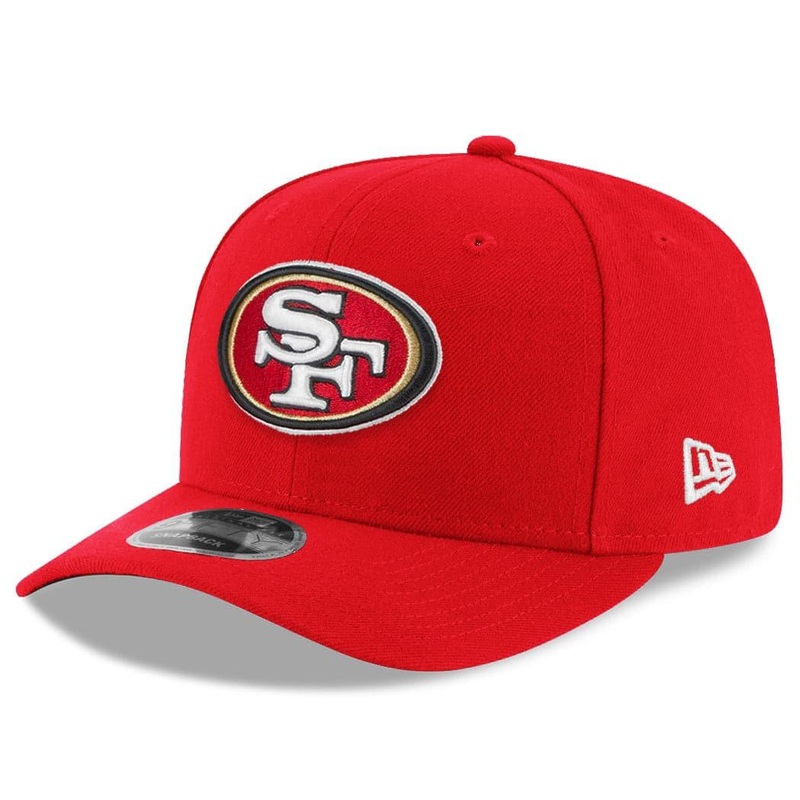 San Francisco 49ers New Era NFL Team OF Pre-Curved 9FIFTY Snapback Hat – Red
