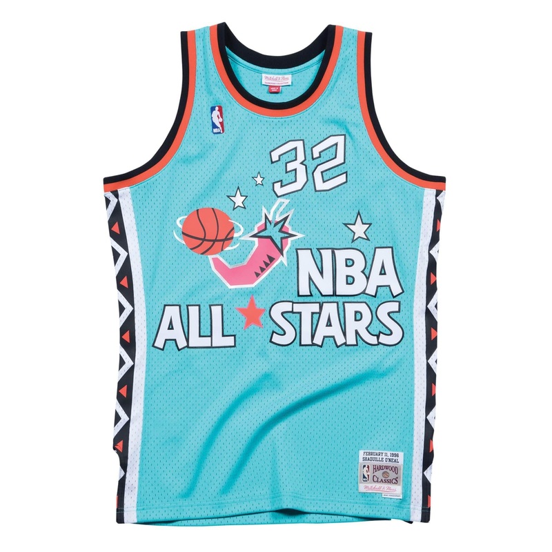 Shaquille O’Neal Mitchell & Ness NBA 96-97 All-Star Swingman Jersey – Teal