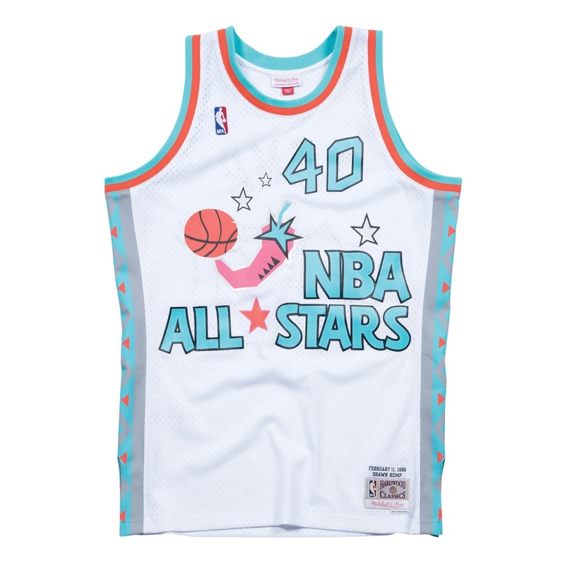 Shawn Kemp Mitchell & Ness NBA 96-97 All-Star Swingman Jersey – White