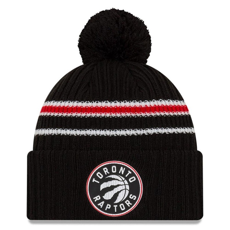 Toronto Raptors New Era NBA 2020 Back Half Knit Beanie – Black