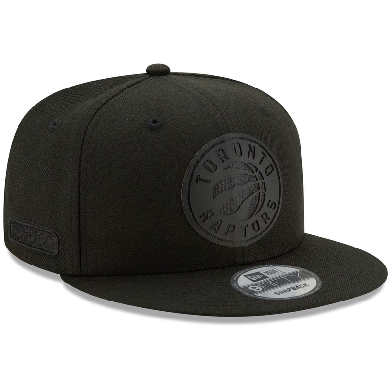 Toronto Raptors New Era NBA 2020 Black On Black Back Half 9FIFTY Snapback Hat