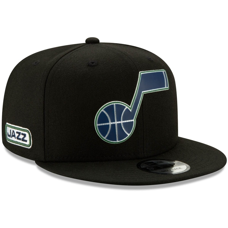 Utah Jazz New Era NBA 2020 Back Half 9FIFTY Snapback Hat – Black