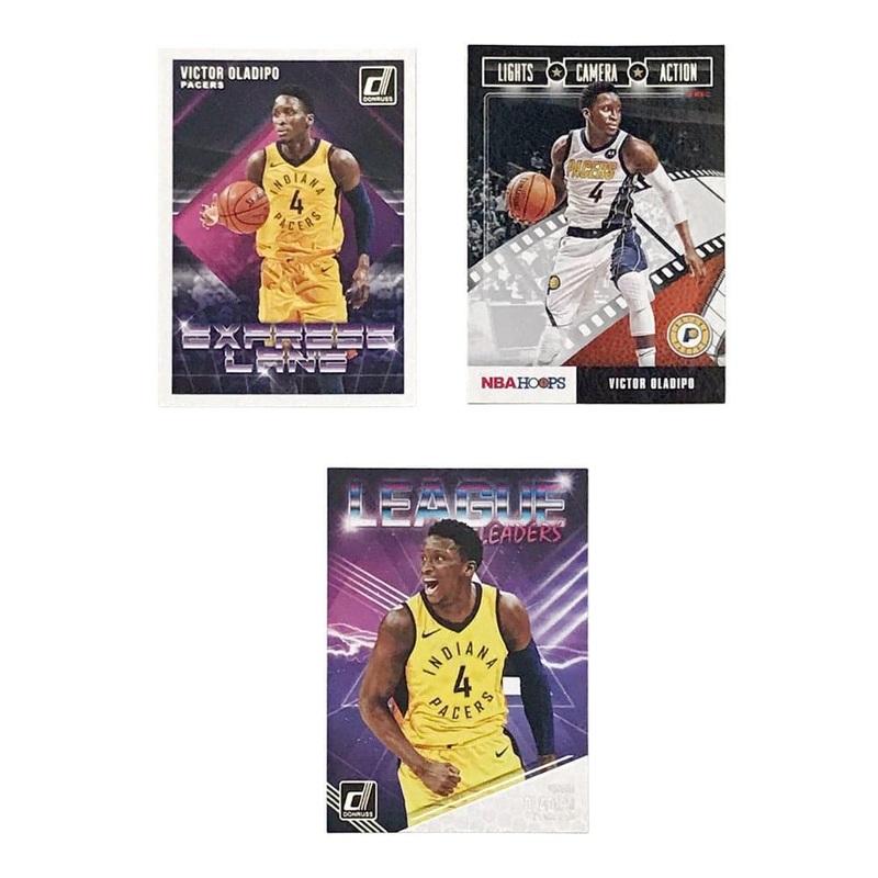 Victor Oladipo Indiana Pacers Panini NBA 2019/20 3 Card Parellel/Insert Set