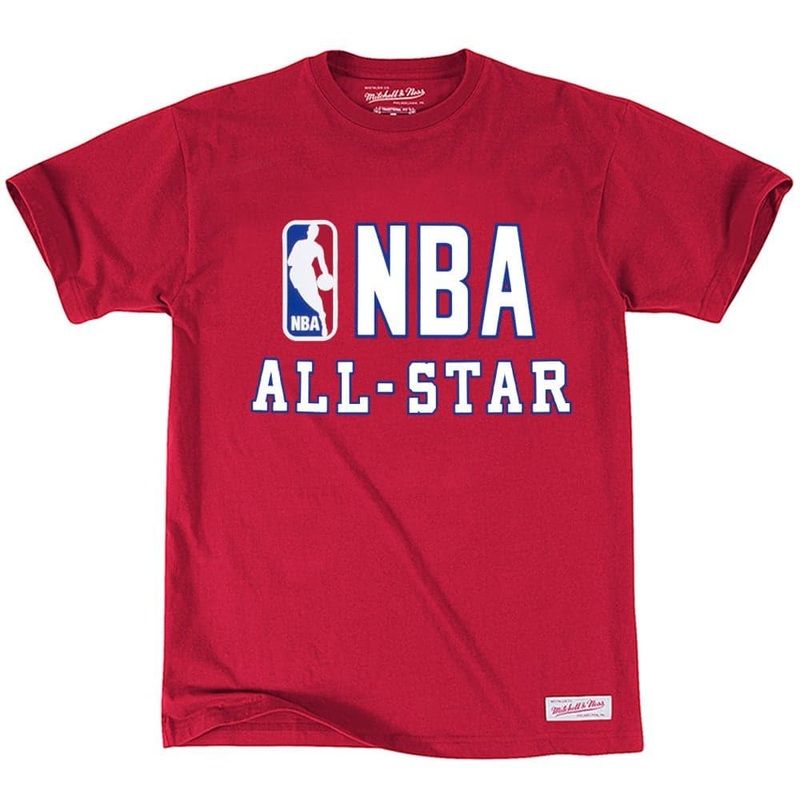 Western Conference Mitchell & Ness NBA 88-89 All Star T-Shirt – Red