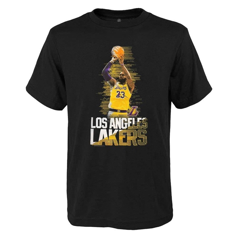 Youths LeBron James Los Angeles Lakers Outerstuff NBA Splash T-Shirt – Black