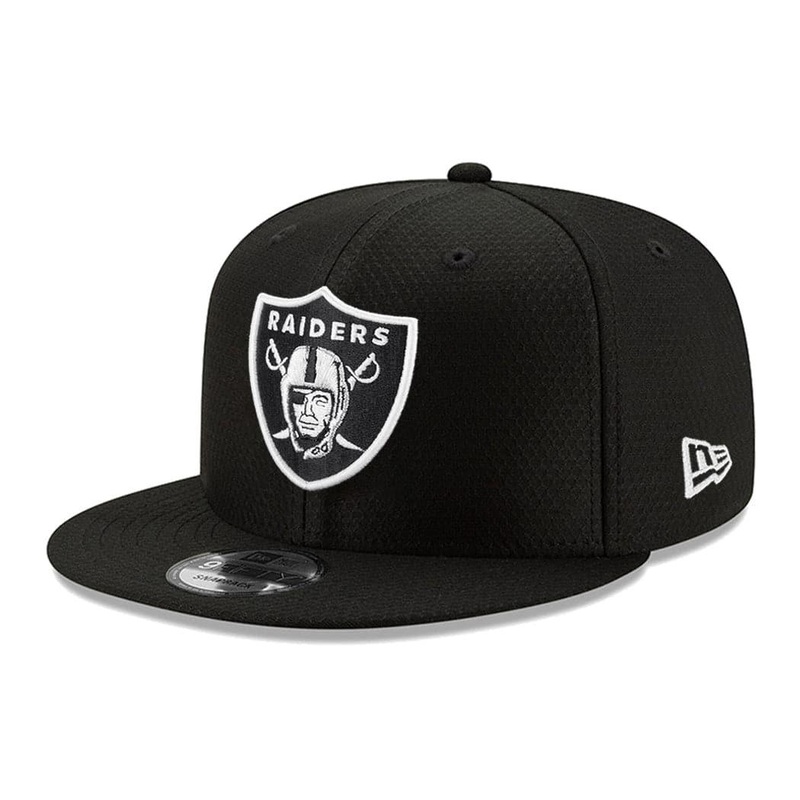 Youths Oakland Raiders New Era NFL Core Hex 9FIFTY Snapback Hat – Black