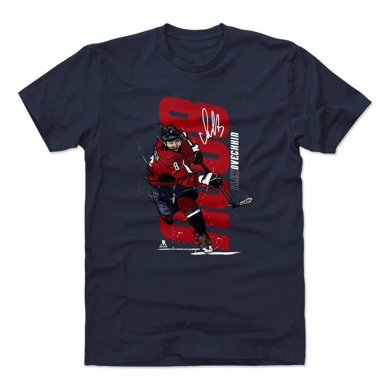 Alex Ovechkin Washington Capitals 500 Level NHL Vertical T-Shirt – Navy