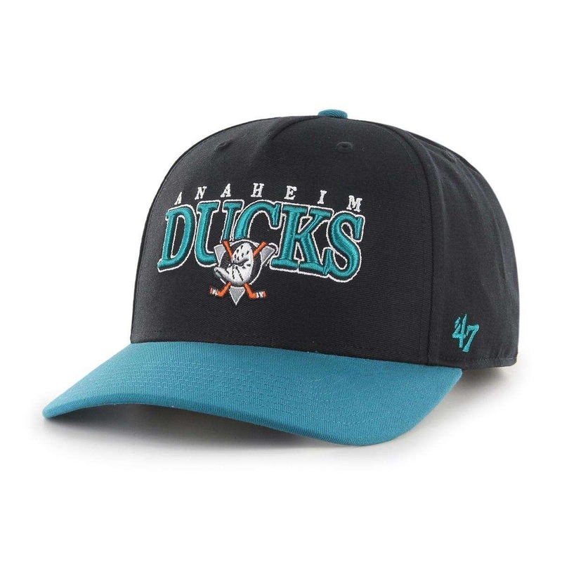 Anaheim Mighty Ducks 47 NHL Gojo MVP DP Pre-Curved Snapback Hat – Black