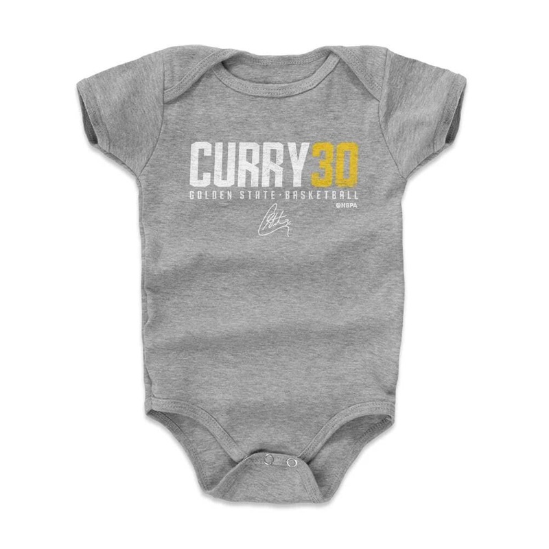 Babies Steph Curry Golden State Warriors 500 Level NBA Curry30  Onesie – Gray