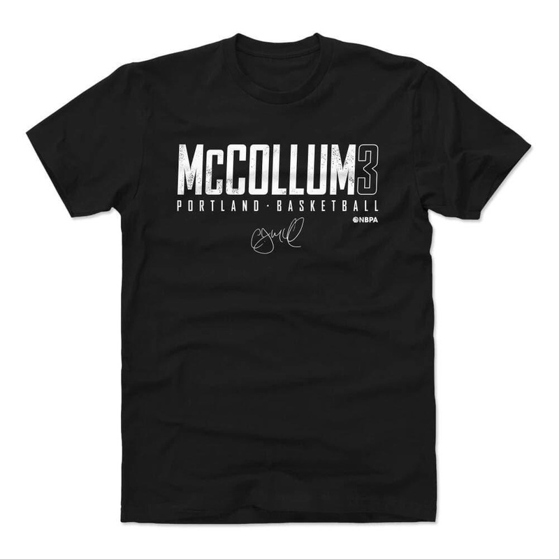 C.J. McCollum Portland Trail Blazers 500 Level NBA Elite T-Shirt – Black