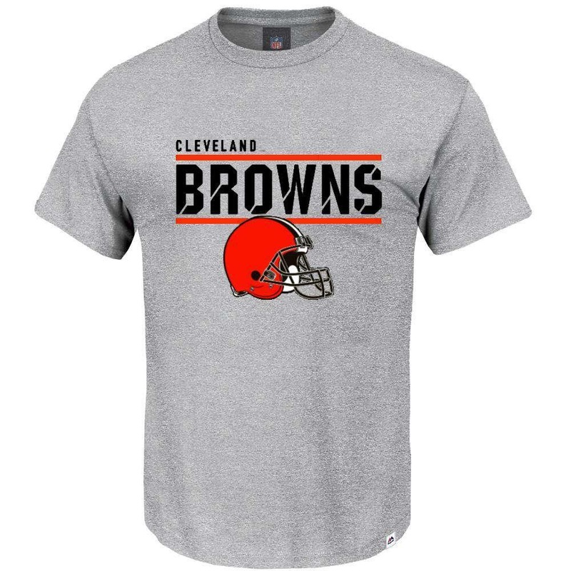 Cleveland Browns Majestic NFL Team Flex T-Shirt – Grey Marle