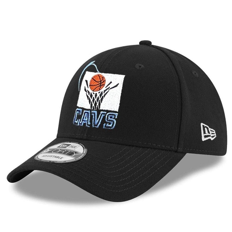 Cleveland Cavaliers New Era NBA Hardwood Classics Nights 9FORTY Curved Hat – Black